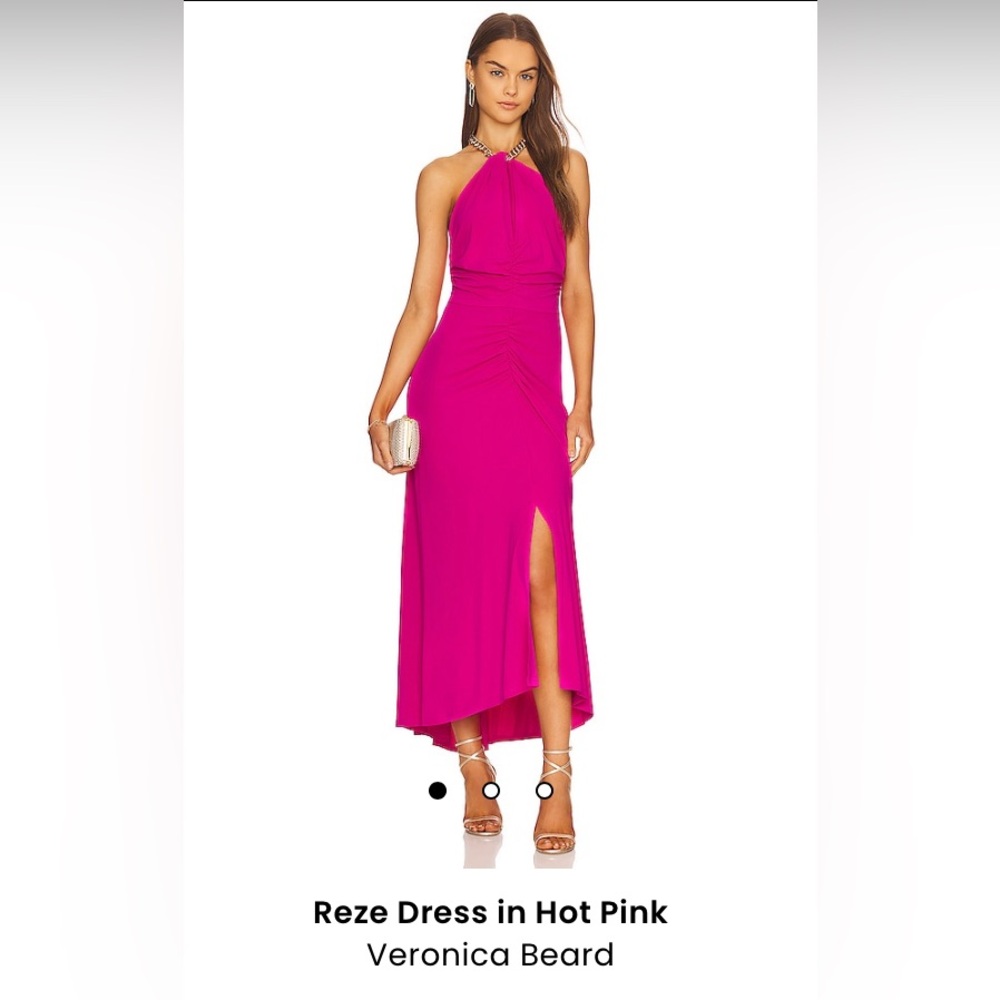 Veronica Beard Reze Halter Chain Formal Dress